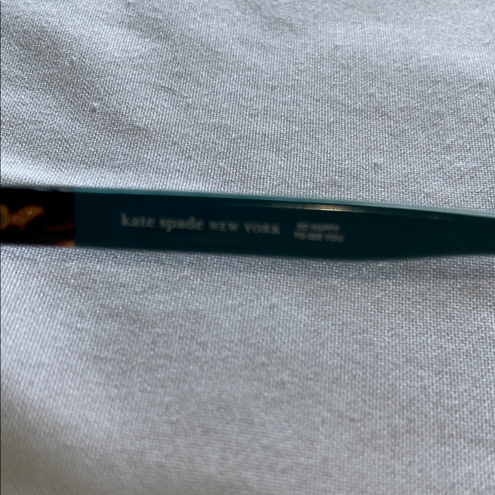 Kate Spade Karlee FZL Havana Turquoise Reading Eyeglasses - Picture 2 of 7